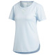 Adidas Γυναικεία κοντομάνικη μπλούζα Training 3-Stripes Tee Heat.rdy